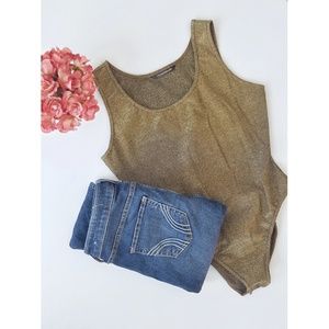 Vintage Georges Marciano Gold Bodysuit